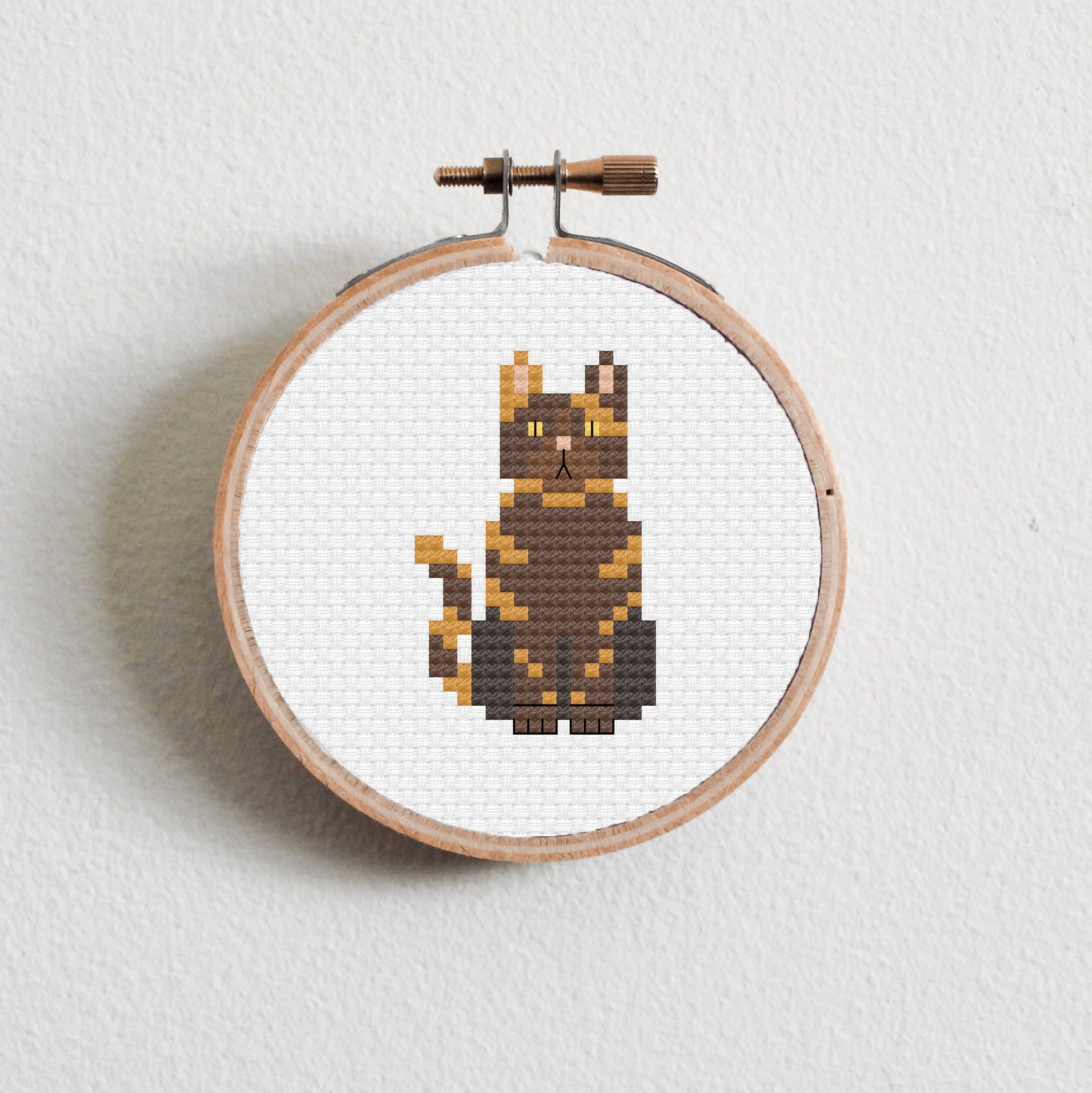 Tortoise Shell Cat Cross Stitch Pattern - Etsy