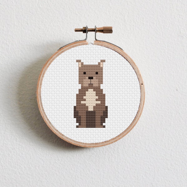 Pitbull Cross Stitch Pattern