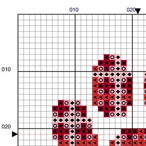 Patterned Paw Print 4 Cross Stitch Pattern image 3