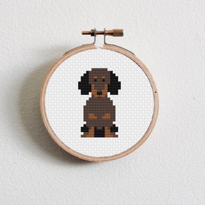 Dachshund Cross Stitch Pattern