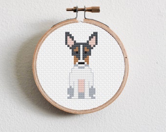 Rat Terrier Cross Stitch Pattern