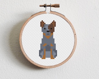 Blue Heeler Cross Stitch Pattern