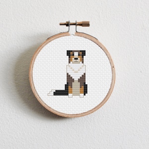 Australian Shepherd Kreuzstich Anleitung