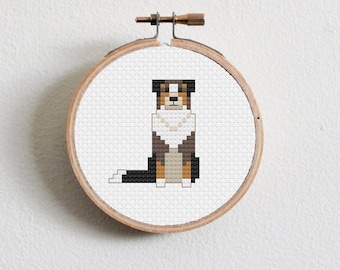 Australian Shepherd Cross Stitch Pattern