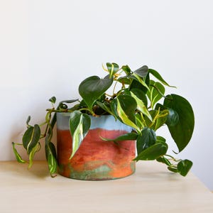Rainbow Watercolor concrete Planters | Multiple Sizes | Great for Indoor Plants | Handmade concrete pot for plants | Big & Small sizes