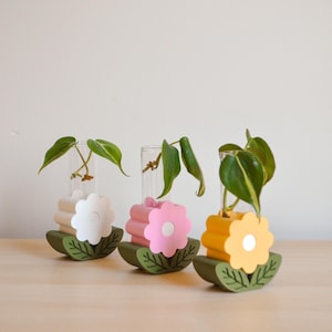 Handmade Flower Bud Vase: Colorful Eclectic Home Decor