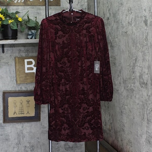 vince camuto burgundy velvet dress Vince Camuto Velvet Dress