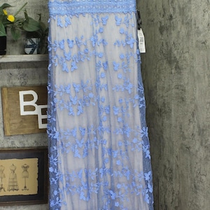 Nwt Adrianna Papell Formal Dress Gown Periwinkle Blue 14 image 1