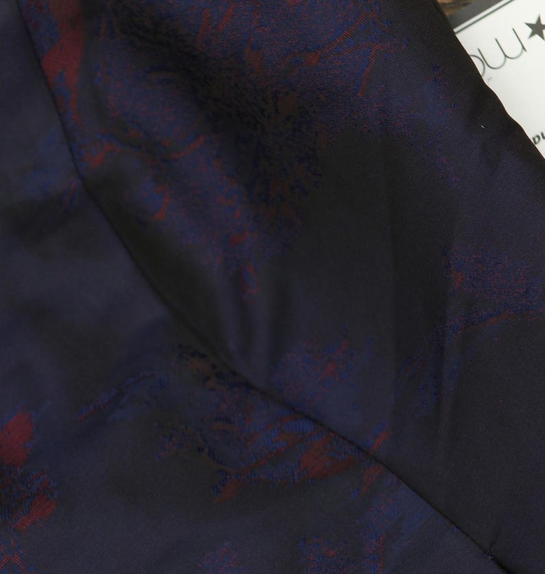 Nwt Adrianna Papell Jacquard Dress Navy Blue / Pink Multi 6 image 7