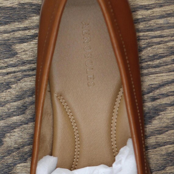 NWT Aerosoles Shoes EAST SIDE Dark Tan Leather Br… - image 6