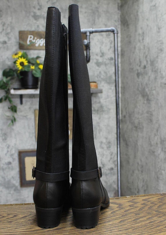 Easy Spirit Knee High Boots SECHAZA-WC Black Leat… - image 3