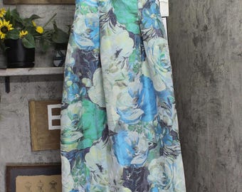 Nwt Aidan Mattox By Adrianna Papell Dress Blue Multi 10