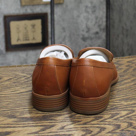 NWT Aerosoles Shoes EAST SIDE Dark Tan Leather Br… - image 4