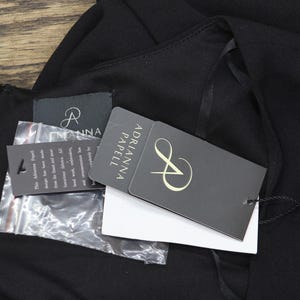 Nwt Adrianna Papell Neck A-line Dress Ap1e211500 Black 14 image 4