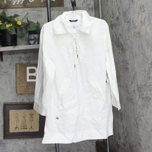 Nwt Lauren Ralph Lauren Up Tunic Cover Up 20495186 White L