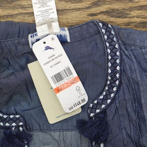 Nwt Tommy Bahama Womens Dress Swim Cover Up Ss500340 Blue Xs image 4