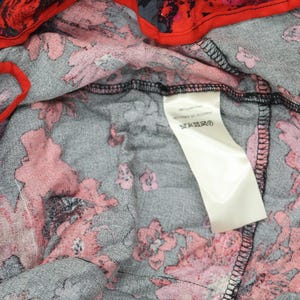 Nwt Free People Front Top Ob1434186 Night Combo Red Black L immagine 6