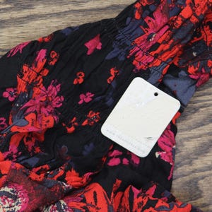 Nwt Free People Front Top Ob1434186 Night Combo Red Black L immagine 3