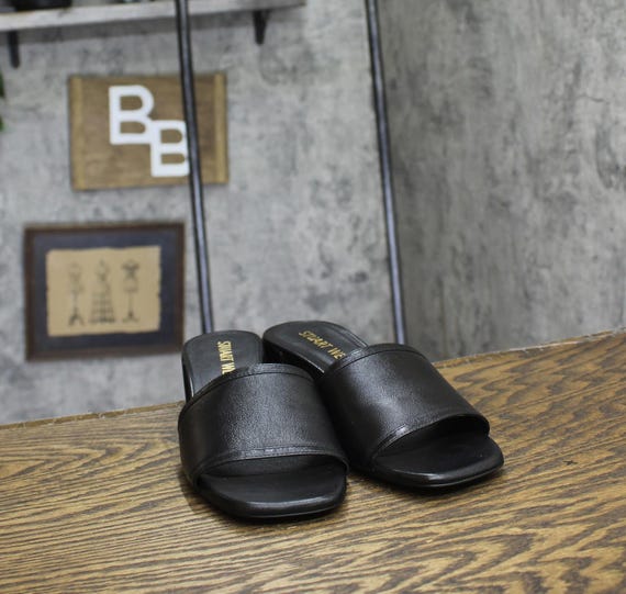 Stuart Weitzman Cayman 35 Block Heel Slides Se013… - image 3