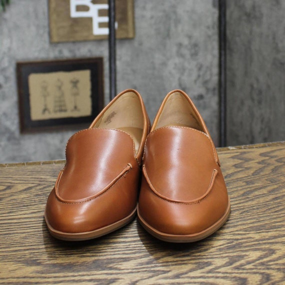NWT Aerosoles Shoes EAST SIDE Dark Tan Leather Br… - image 3