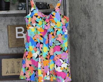 Nwt Swim Solutions One Swimsuit Floral Frenzy Multicolor 22w