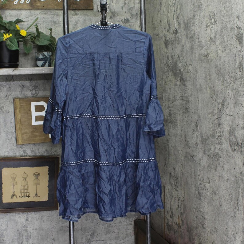 Nwt Tommy Bahama Womens Dress Swim Cover Up Ss500340 Blue Xs image 2