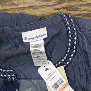 Nwt Tommy Bahama Womens Dress Swim Cover Up Ss500340 Blue Xs image 5