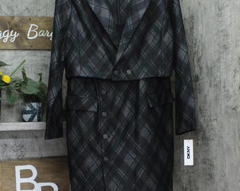 Nwt Dkny Long-sleeve Jacket Dress Pine Green / Multi 14