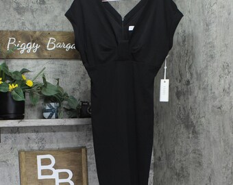Nwt Siena Stretch Short Sleeve Mini Dress Sasp1233 Black 12