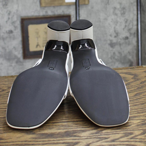 NWT Alfani Leather Block Heel Slide Sandals White… - image 5