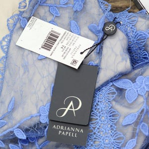 Nwt Adrianna Papell Formal Dress Gown Periwinkle Blue 14 image 4