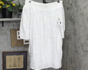 Nwt Lauren Ralph Lauren White Off The Shoulder Dress 2x