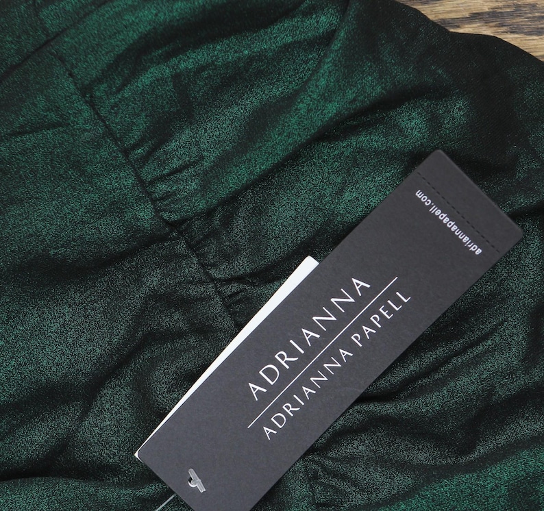 Adrianna Papell Halter Dress Ad3d105594 Emerald Green 4 image 3