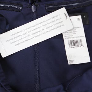 Nwt Aidan Mattox By Adrianna Papell Gown Dress Navy Blue 10 image 3