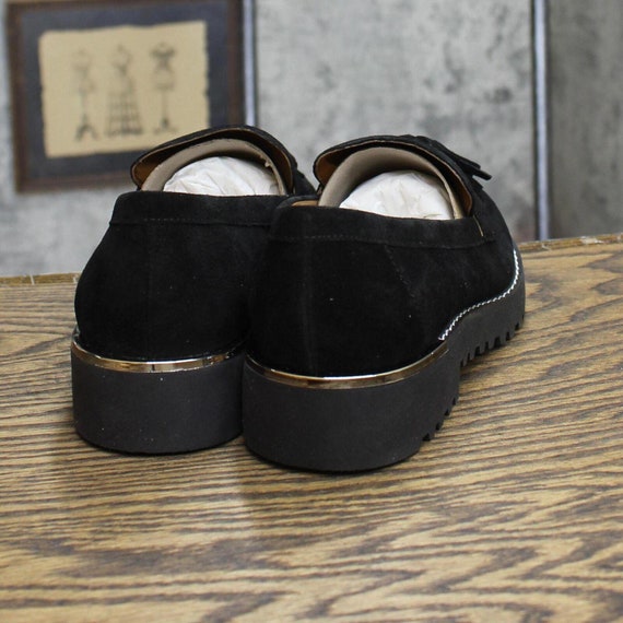 Franco Sarto Lug Loafer with Tassel Detail Black … - image 3