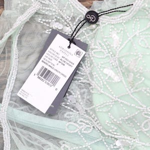 Robe sans manches Adrianna Papell Vert brume aloès / Ivoire 2 image 4