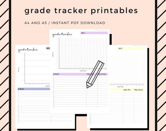grade tracker etsy