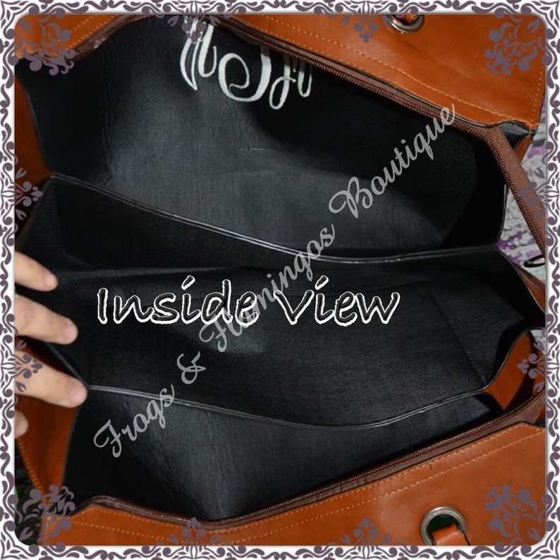 Bridal Gift Monogrammed Tote Birthday Gift Christmas Gift Monogram Monogrammed Bag Monogrammed Faux Leather Purse Personalized Item