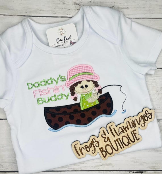 Fishing Birthday Outfit Gone Fishing Shirt Girl Angler Clothing Lake Attire Summer Fashion Toddler Apparel Daddy Fishing Bud Short Set