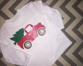 Kids Christmas Shirt Ready to Ship! Just add name in notes section!
