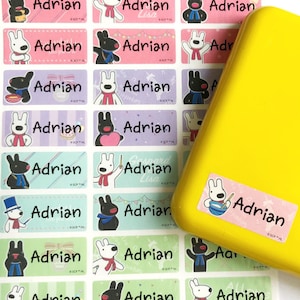 Gaspard and Lisa name labels Dishwasher safe labels Waterproof name stickers Daycare labels Name sticker labels gaspard et lisa