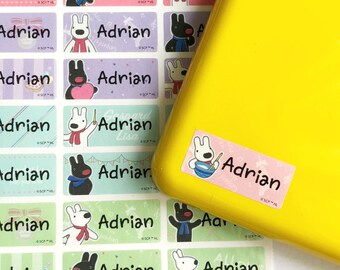 Gaspard and Lisa name labels Dishwasher safe labels Waterproof name stickers Daycare labels Name sticker labels gaspard et lisa