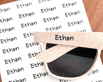Sunglass Labels Personalized Clear Kids Labels Custom Stickers Party Favor Mini Name Stickers