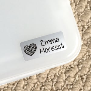 Dishwasher safe labels | Waterproof labels | Name labels | School labels | Daycare labels | School name tags | Name stickers