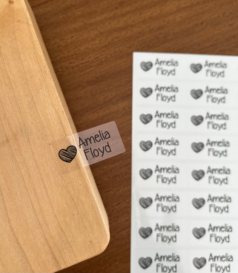 Waterproof Name Labels Waterproof Name Stickers School Etsy