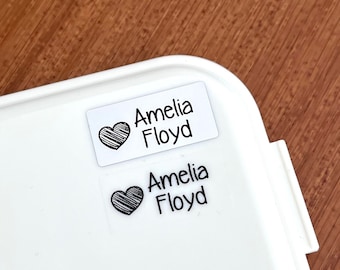 Waterproof name labels | Waterproof name stickers | School labels | Name label stickers | Clear labels | Back to school labels