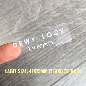 Clear label stickers | Cosmetic labels | Lip gloss labels | Cosmetic stickers | Gold font labels | Lip gloss packaging