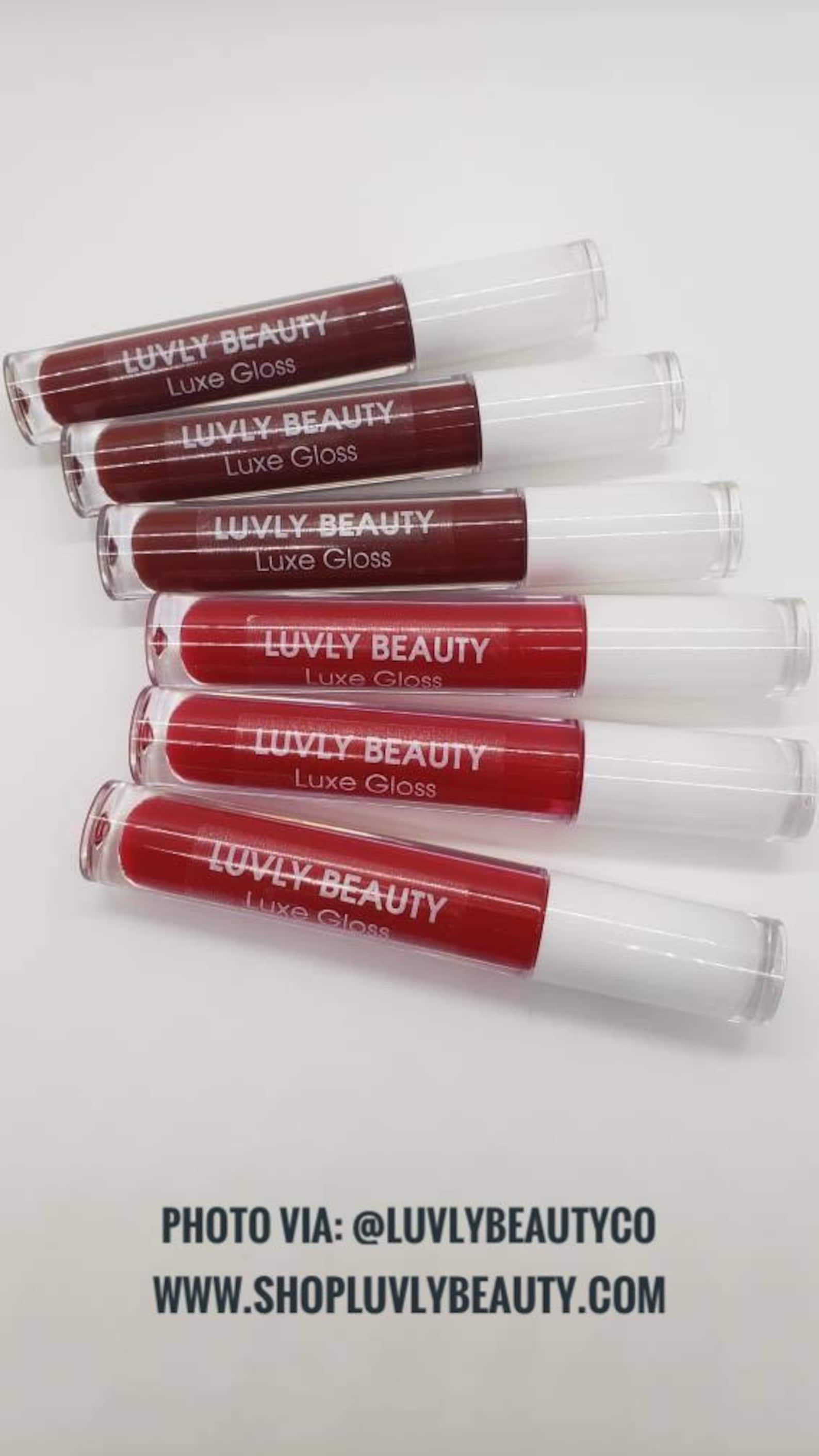 Custom Lip Gloss Labels Clear Lip Gloss Labels Cosmetic Etsy