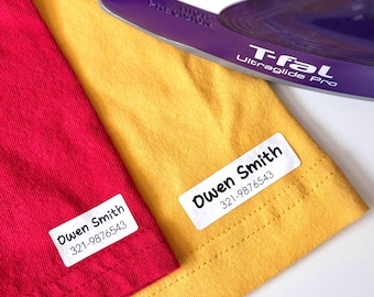 Nursing Home Clothing Labels Iron On Personalized Senior Laundry Tags for Long Term Care