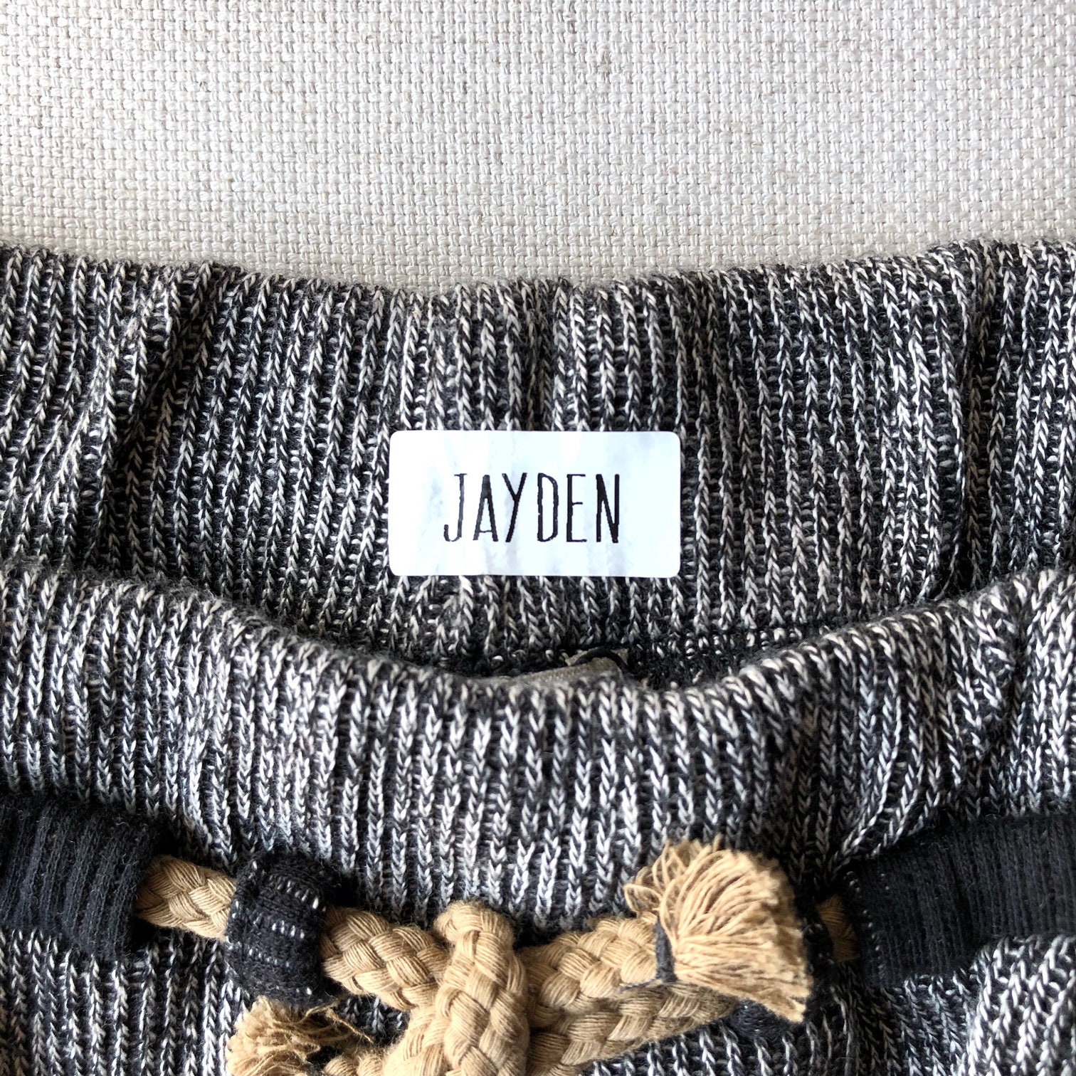 Custom labels from Etsy